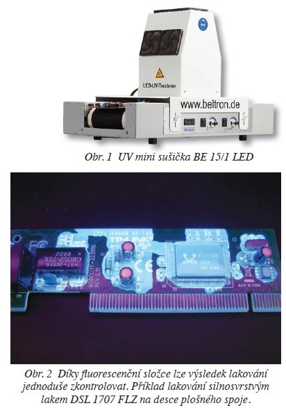 Vytvrzování ochranných laků a hmot pomocí UV-LED